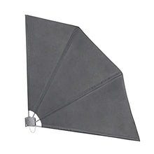 HI Schermo per Balconi Pratico Versatile Ripiegabile Efficiente Resistente Robusto Stile Moderno Telo Pannello Separè Divisorio Giardino Poliestere Nero