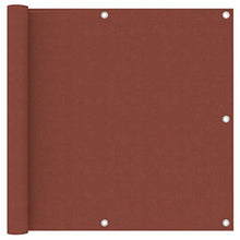 vidaXL Paravento da Balcone Terracotta 90x300 cm Tessuto Oxford