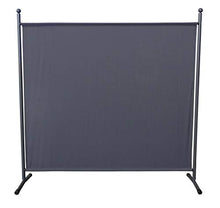 QUICK STAR Paravento da Giardino 180 x 178 cm Divisorio in Tessuto Balcone Protezione della Privacy Grigio