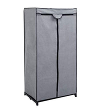 axentia Armadio Pieghevole, Materiale: Legno, Nero/Grigio, ca. 75 x 150 x 50 cm