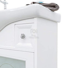 Arredo bagno 105cm bianco shabby chic provenzale con specchio