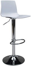 GBSHOP Sgabello elevabile Imola (Bianco Lucido)