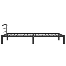 BIGTO - Struttura per letto in metallo e acciaio, per camera da letto, colore: grigio, 90 x 200 cm
