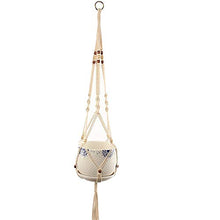 MICROSHE Macrame Plant Hanging Planter Impacco per Piante da 10 Pezzi (Colore : Beige, Dimensione : Set of 10)