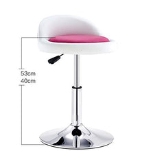 Ljings Sgabelli da Cucina Sedie da Pranzo, Sgabello da Bar Girevole Regolabile di semplicità Moderna, con Schienale Arrotondato E Base Cromata,E