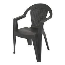 Sedia Sofia PVC Rattan Marrone Scuro