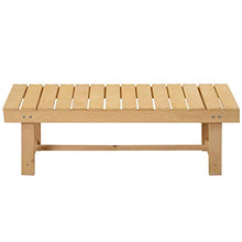 miozzi Panchina da Giardino 2 Posti in Legno Abete 110x38x35 cm Log Abete