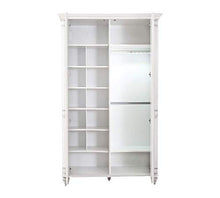 Armadio - Un armadio con due ante - - l' appendiabiti all'interno ? illuminato con una luce a led - Dimensioni: Larghezza: 122 cm Altezza: 203 cm Profondit?: 58 cm - [Set Rosa] - (DF11)