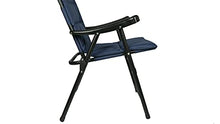Hyfive - Sedia pieghevole da pranzo per esterni, giardino, campeggio, con imbottitura di lusso, colore: blu navy