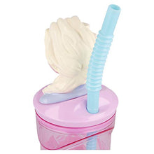 Bicchiere Con Cannuccia E Figura 3d - 360 ml | Frozen 2 Elements