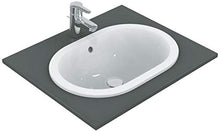 Ideal Standard Collegare Piano lavabo e5045ma, 480 x 350 x 175 mm Ovale con Troppo Pieno Bianco con Ideal Plus