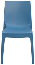 Sedia Rome blu avio resistente per interni e esterni (conf. 6 pz)