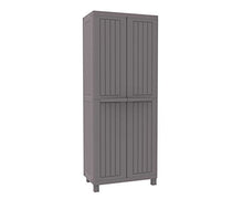 Armadio plastica antiurto grigio tortora - Dimensioni: L 68 x P 39 x H 170 cm