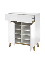 Möbel-Store24 M52242WE5 - Armadio in MDF impiallacciato, 85 cm, colore: Bianco opaco