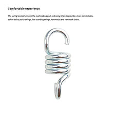 Ganci a sospensione resistenti per dondolo da appendere, per sedia a molla, portico, patio, in acciaio