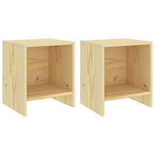 vidaXL Comodini 2pz Legno Chiaro 35x30x40 cm Pino Massello