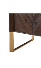 DENZZO - Cassettiera in legno riciclato, colore: Marrone Woodland
