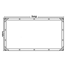 AMDHZ Telo Impermeabile con Occhielli Telone Esterno Trasparente Giardinaggio, Terrazza, Serra, Baldacchino da Esterno, Copertura per Piscina da Giardino (Color : Clear, Size : 1x1m/3.3x3.3ft)