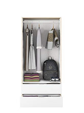 Dmora Armadio Guardaroba 2 Ante + 2 cassetti, Bicolore, 81 x 180 x 52 cm