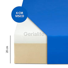 Gerialife® Materasso geriatrico per ospedale articolato | 6 cm Viscoelastico | Copertura sanitaria impermeabile (80x190)