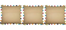 Sand Cushion Cover with Colorful Tassels (3 PCS 20 x 20ââ¬)