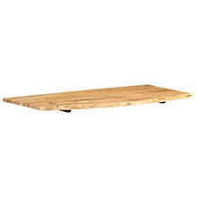 FAMIROSA Piano per Lavabo Bagno in Massello di Acacia 120x55x2,5 cm