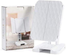 Specchio Home Illuminato 2X / 3X ingrandimento vanità Tri-Pieghevole Trucco con Interruttore sensore Touch