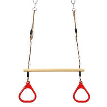HYISHION for Bambini Anelli Fitness plastica Catena Orizzontale Oscillazione Coperta Trapeze e Ginnastica Combo SKYJIE
