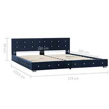 SKM Giroletto Blu in Velluto 160x200 cm