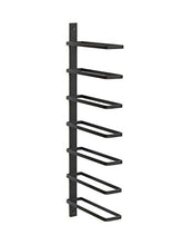 DanDiBo 93885 - Portabottiglie da parete, in metallo, per 7 bottiglie, colore: nero