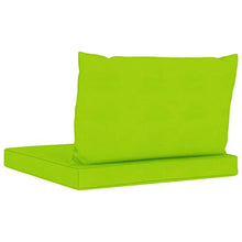 Buyounger Cuscini per Divano Pallet 2 pz Verde Brillante in Tessuto