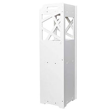 Jobolt - Armadietto da bagno a 3 ripiani con 2 ante 23 23 80 cm, colore: Bianco