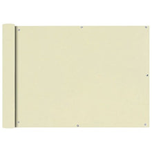 Festnight- Paravento da Balcone in Tessuto Oxford 75x400 cm Crema
