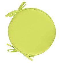 eewopjkj Cuscini per sedie Rotondi per Sedia da Pranzo Confezione da 2 con Lacci Cuscini per sedili universali Cuscini per Esterni per Interni Cucina da Giardino-Giallo 30x30 cm (12x12 Pollici)