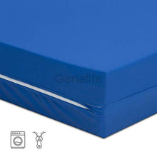 Gerialife® Materasso geriatrico per ospedale articolato | 6 cm Viscoelastico | Copertura sanitaria impermeabile (80x190)