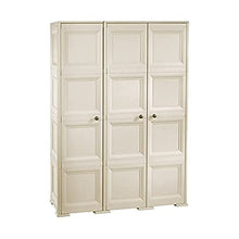 Tontarelli S.p.A. Armadio 3 4 Moduli Ante Lisce Mobile Contenitore, Angora, 118x47x164 cm