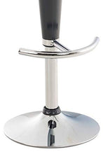 CLP Set 2 Sgabelli Design Saddle in Plastica I Coppia Sgabelli Cucina con Poggiapiedi I Sedie Regolabili Alt 60-81 CM, Colore:Grigio