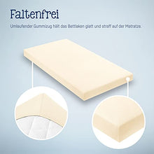 Julius Zöllner 8320113230 - Coprimaterasso Jersery per Lettino, Dimensione: 60 x 120 cm/70 x 140 cm, Colore: ecru