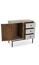 Versa - Cassettiera in legno con porta e 3 cassetti KAISA