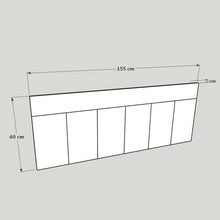 Trobal -CABECERO Artemis Pino 155 X 60 X 5 Nero