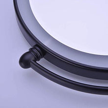 WZDD Specchio per Trucco da Parete, Specchio Ingranditore con Luce LED, Ingranditori 5X Specchio Cosmetico Illuminato, Rotazione a 360° Specchio da Bagno Rotondo