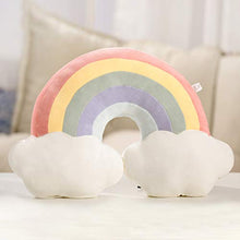 MJTP Arcobaleno Cuscino Morbido Cuscino Arcobaleno Peluche della Cuscino Divano Sedia Letto Decorazione Cuscini farcito Giocattolo Regalo (Style-A)