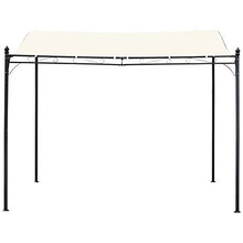 Outsunny Gazebo Pergola 3x3m da Esterno, Giardino o Terrazzo con Tenda Crema