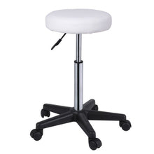 MIADOMODO Sgabelli Regolabili con Ruote Colore Bianco Set da 1