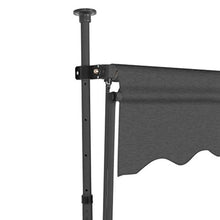 vidaXL - Tenda da sole retrattile con LED, 100 cm, colore: Antracite