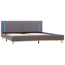 SKM Giroletto con LED Grigio Chiaro in Tessuto 160x200 cm (27.45kg)