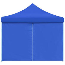 vidaXL Tenda Pieghevole Pop-Up 8 Pareti Laterali Blu Tendone Padiglione Bersò