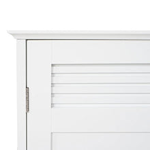 Mendler Arredo Bagno Serie HWC-A85 Legno Bambu e MDF Mobile sottolavabo Bianco