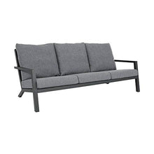Gartentraum Loungesofa 3 posti con Cuscini in Grigio - Loungesofa Muran