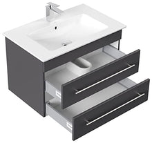 Mobile bagno con lavabo Villeroy & Boch Venticello 80cm antracite satinato